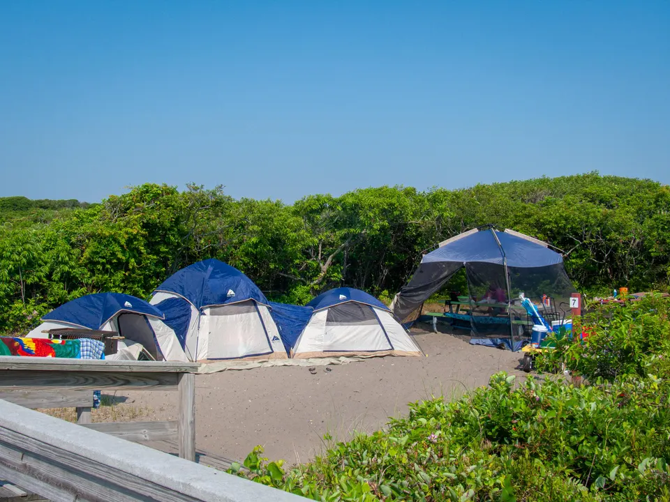 Tent site at Watch Hill Campground