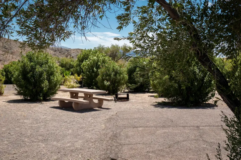 Campsite located in a desert setting6