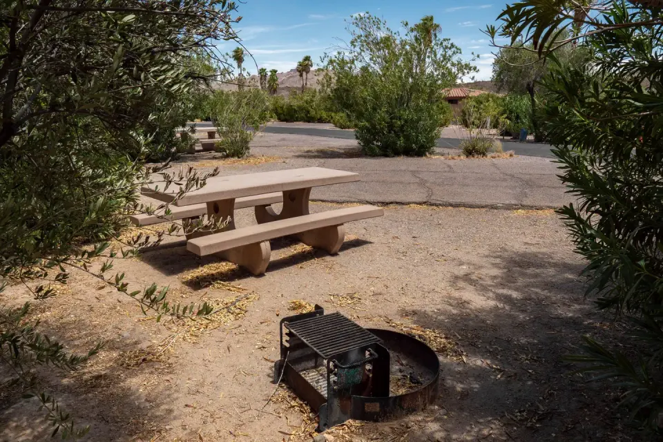 Campsite located in a desert setting3