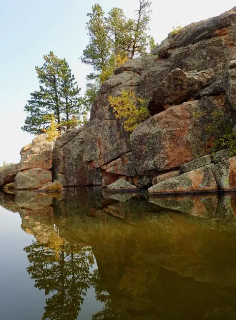 Scenery around the Lake and Fall colors