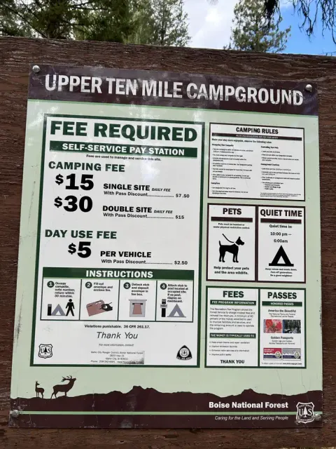 Boise National Forest recreation area