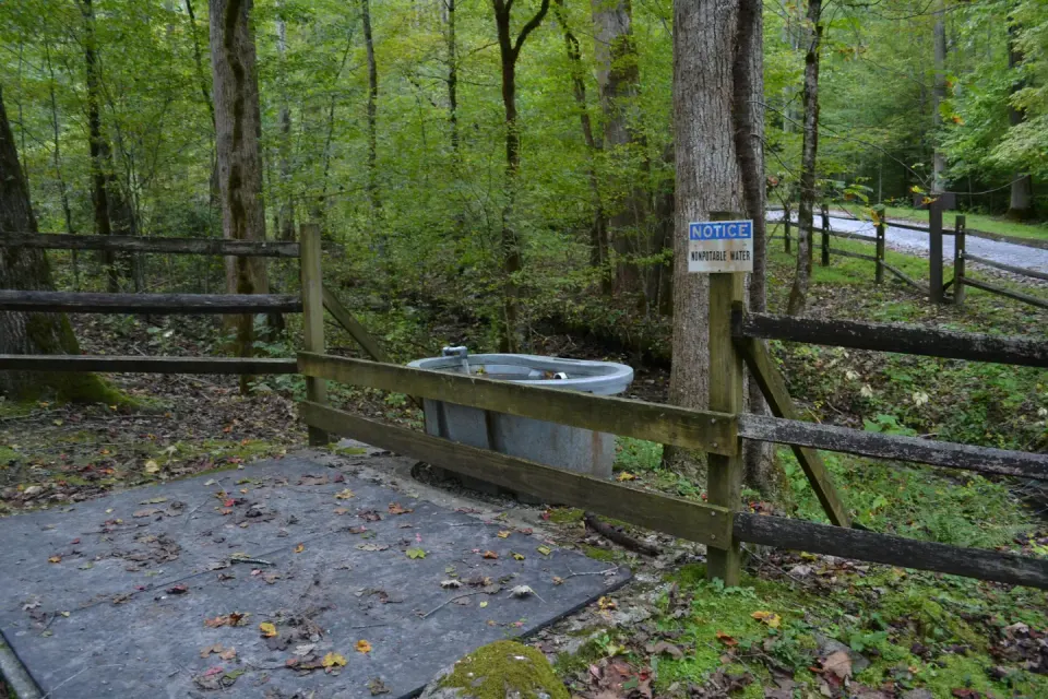 Big Creek Horse Camp water source for horses