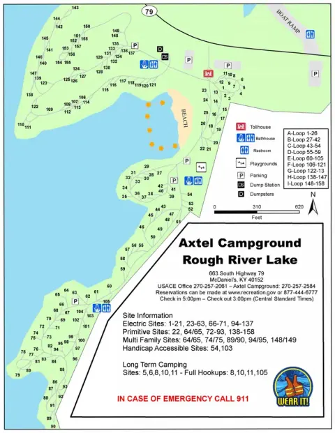 Axtel Campground Map