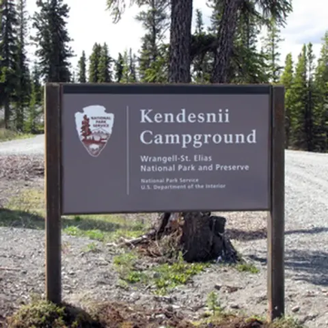 Kendesnii Campground Entrance