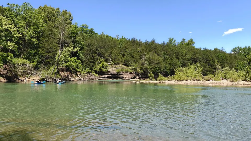 View of Buffalo National River from the Erbie day use area