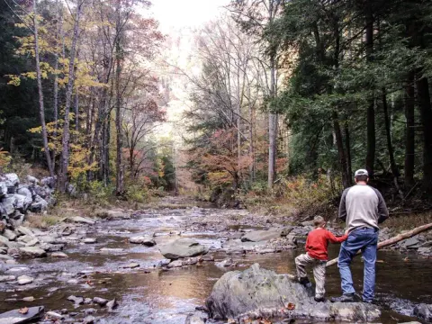 Fishing on Paint Creek