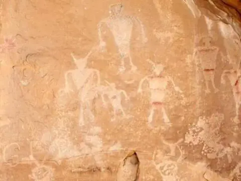 Petroglyph panel in Dinosaur National Monument.