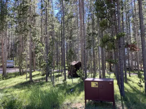 Food storage locker in the campground.