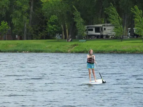 Paddling Lake Yankton