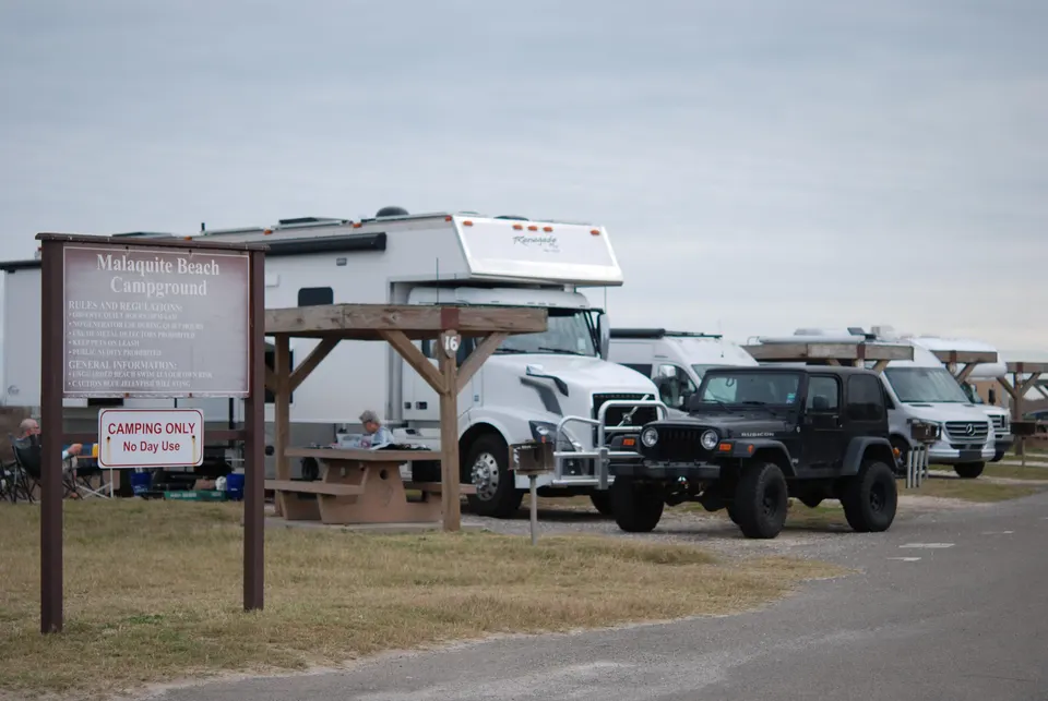Malaquite Campground Gravel sites