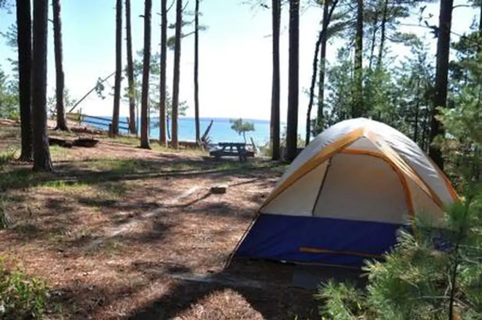 A campsite within the park