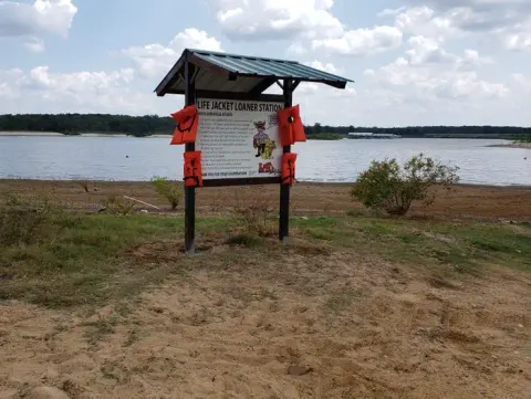 Swim beach at Kiamichi Park