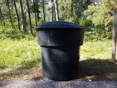 Trash Cans on site