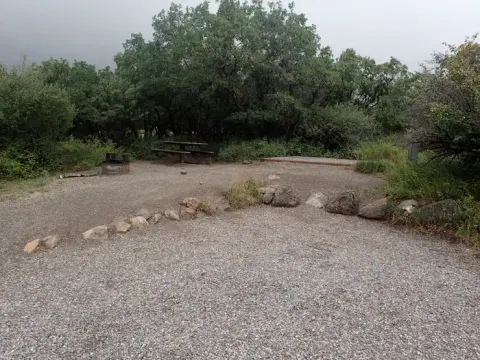 One of South Rim Campground's electric sites
