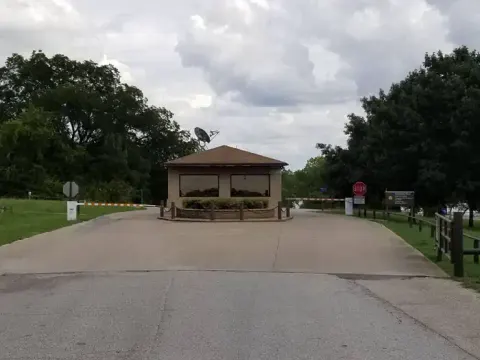 Gate House entrance to Holiday Campground
