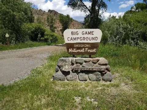 Big Game Campground Sign
