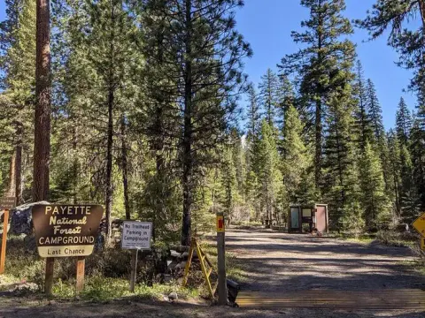 Payette National Forest recreation area