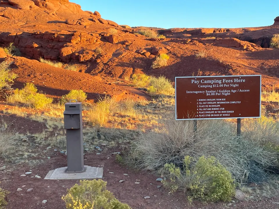 Farley Canyon Camping Fee Station