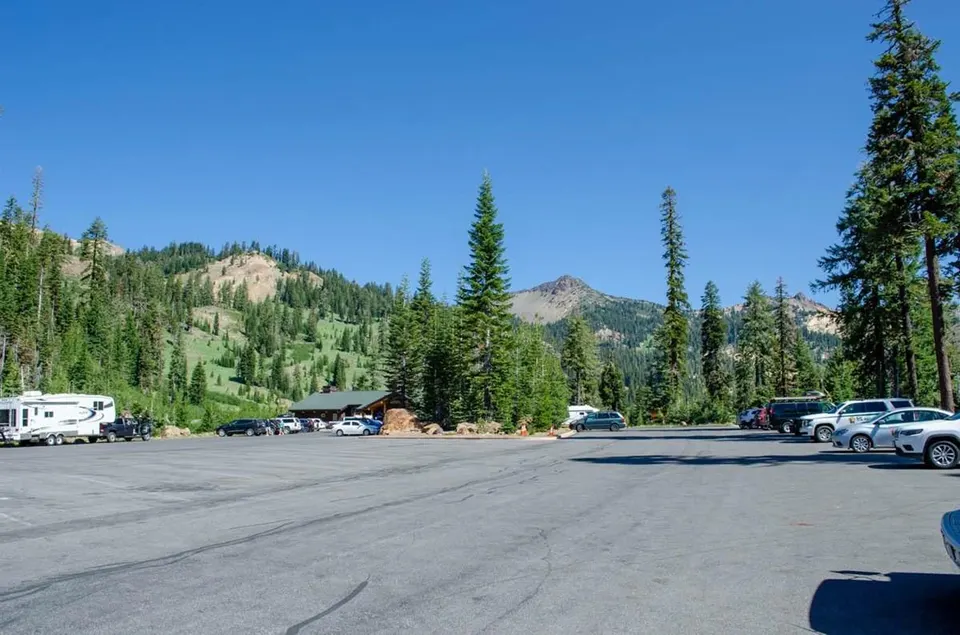 Southwest Parking Area in Summer
