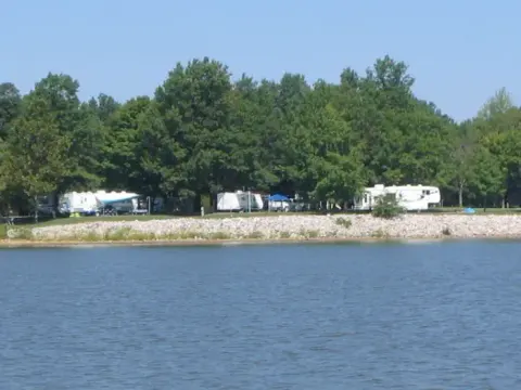 Dam West Campground from the water
