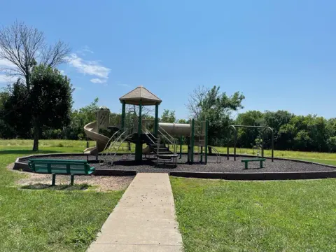 Playground located near the main entrance in Cedar Ridge Campground