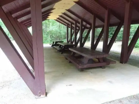 Houston Valley Pavilion picnic tables