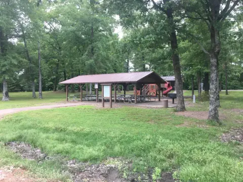 Group shelter, and playgrounds too