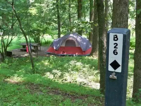 Tent site B26.