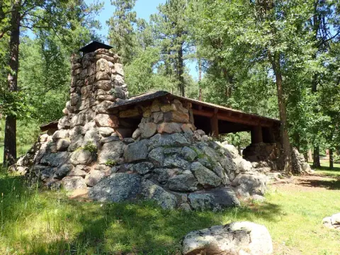 1930's stone shelter pavilion