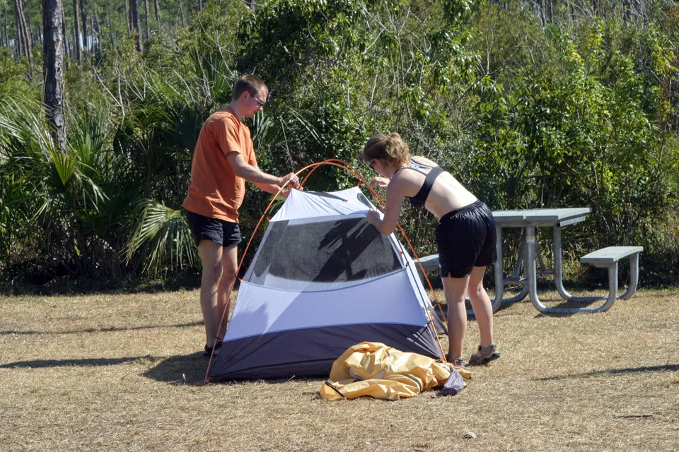 Camping at Long Pine Key