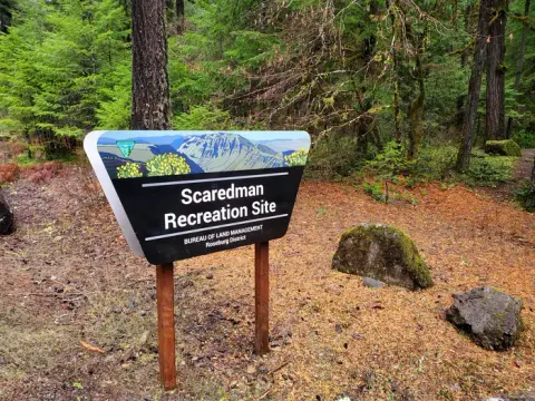 Scaredman Portal Sign