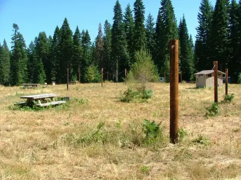 campsite and high lines