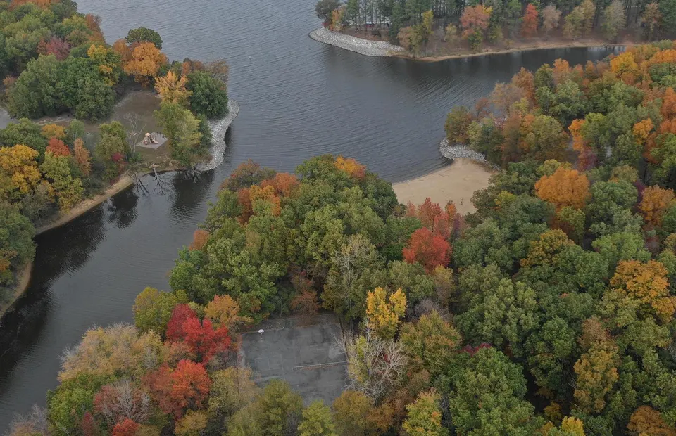 Aerial view of the Dale Miller Youth Group Area