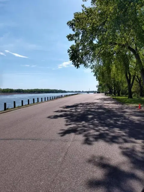 Cottonwoods provide shade at Nebraska Tailwaters