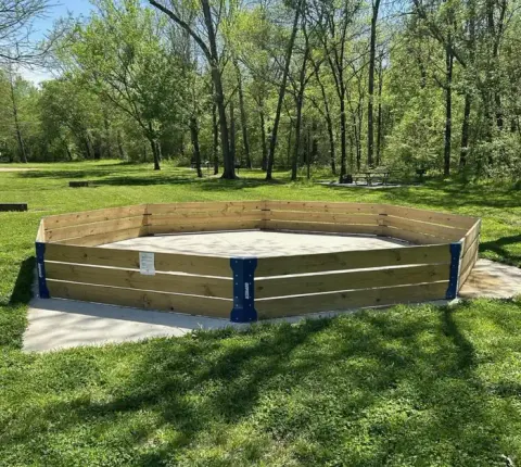 Greenville Gaga Ball Court inside the Recreation Area