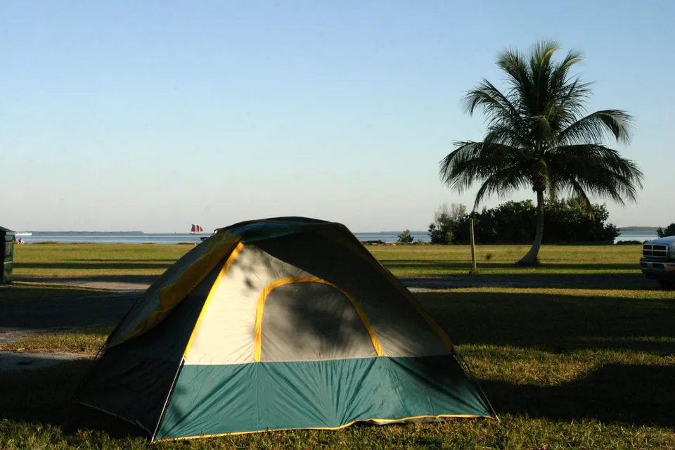 Tent at Flamingo Campground