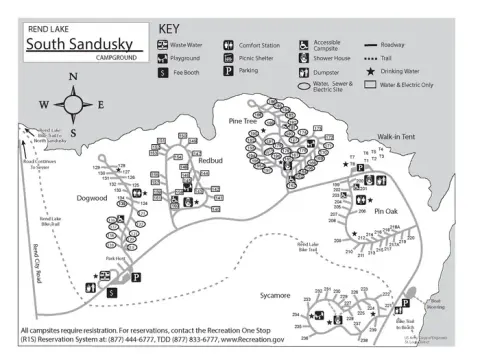 Campground Map, South Sandusky